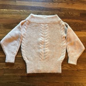 Anthropologie Staring at Stars Alpaca Blend Ballon Sleeve Sweater Size XS